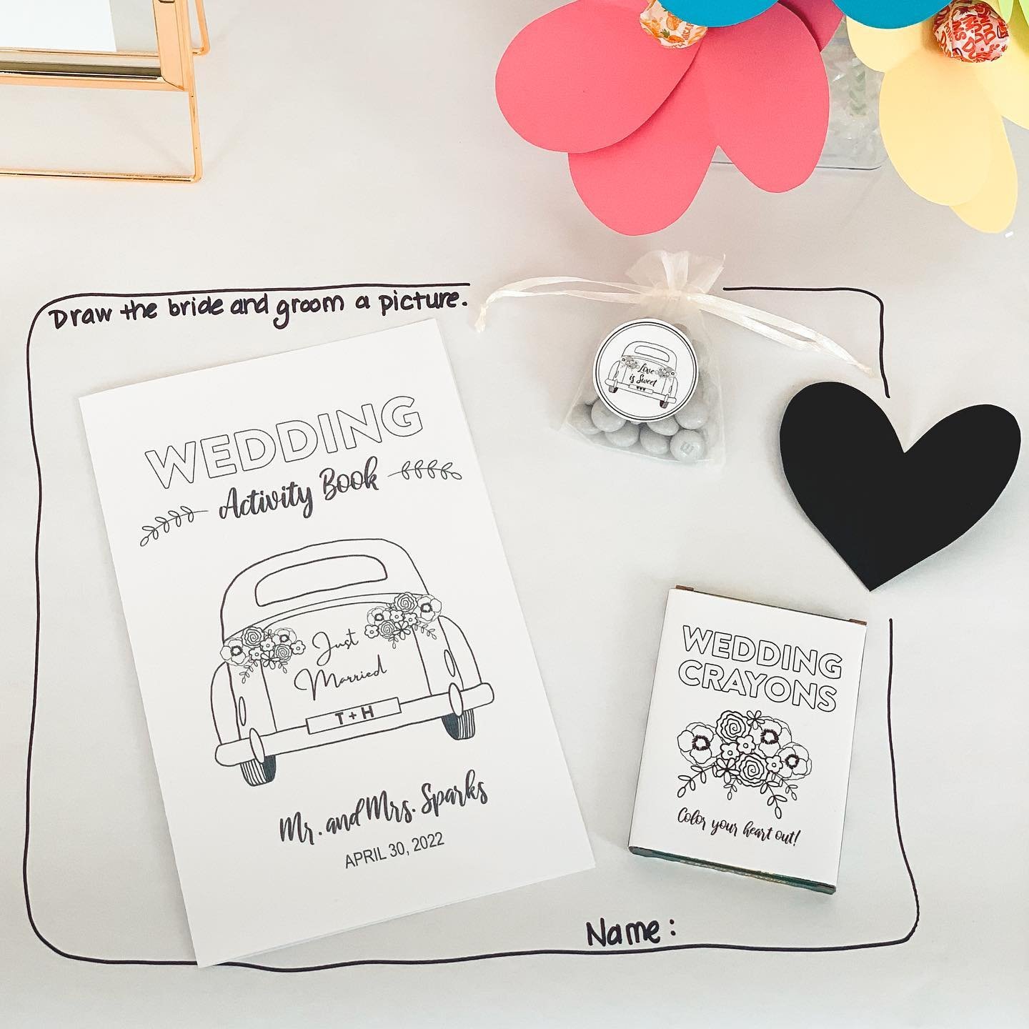 Kids Wedding Activity Book