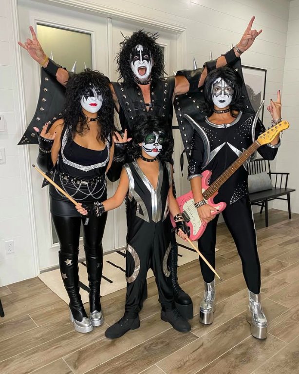 Kiss Rock Band Family Costumes