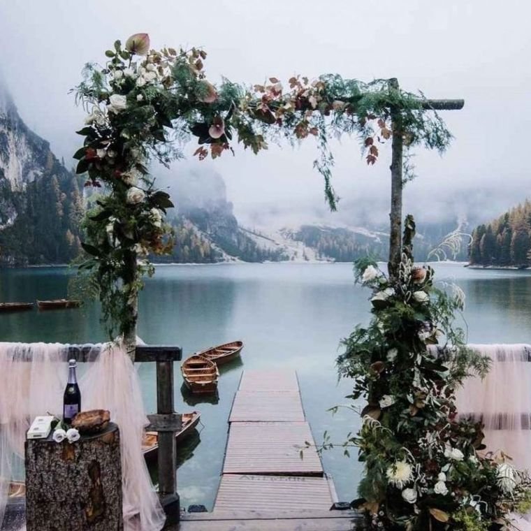 Lakeside Floral Arch Design