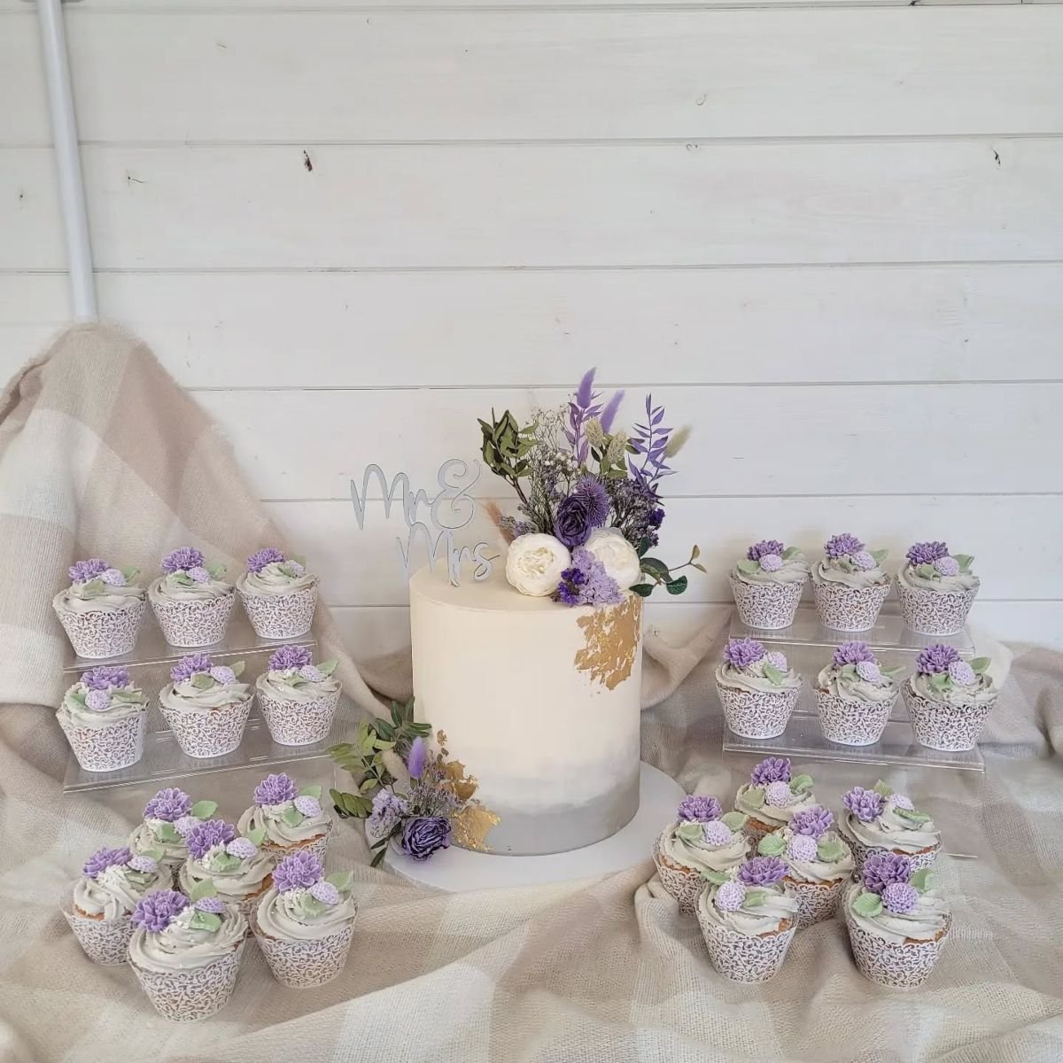 Lavender Wedding Cake Display