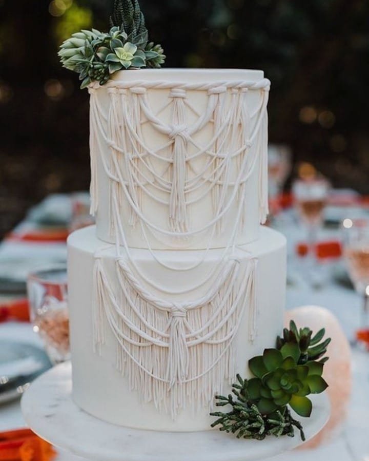 Macrame Cake Design