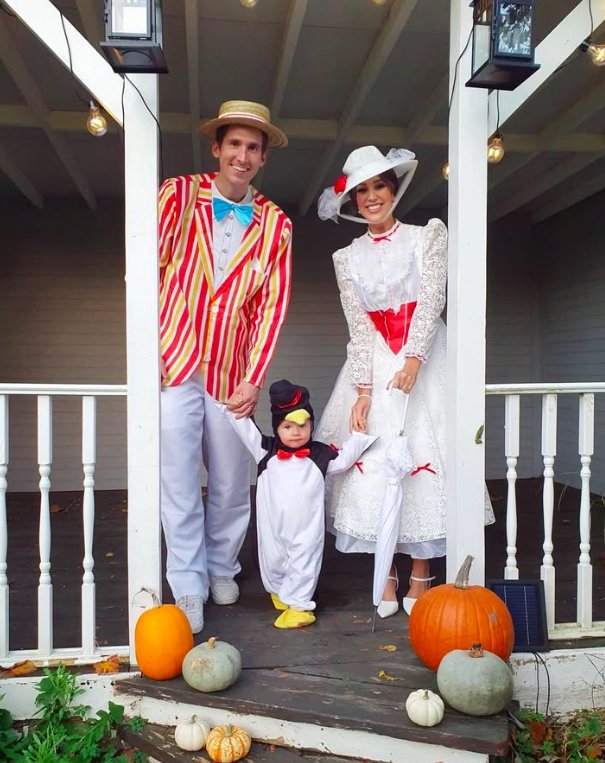 Mary Poppins Family Costumes for Three