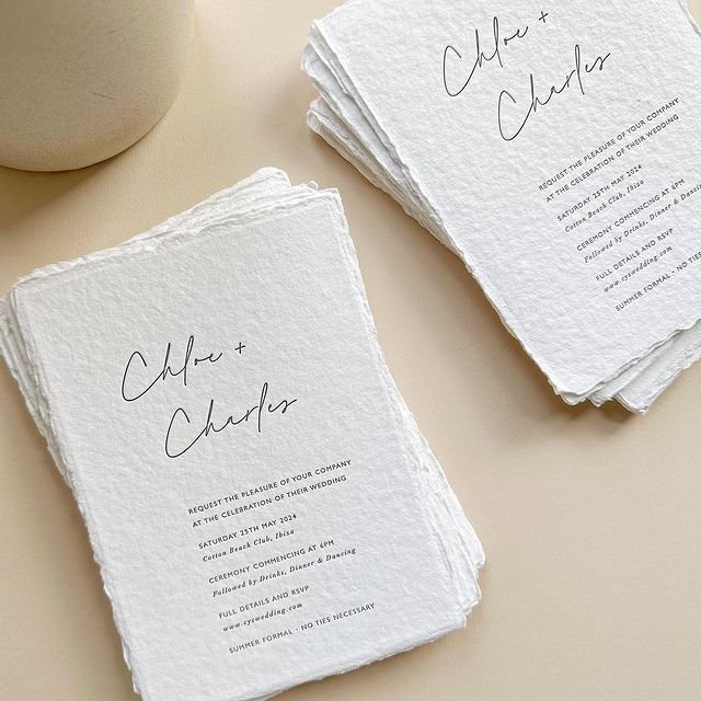 Minimalist Handmade Paper