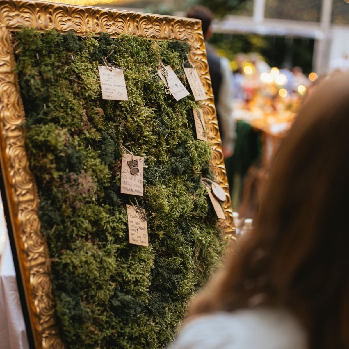 Moss Guest Book Display