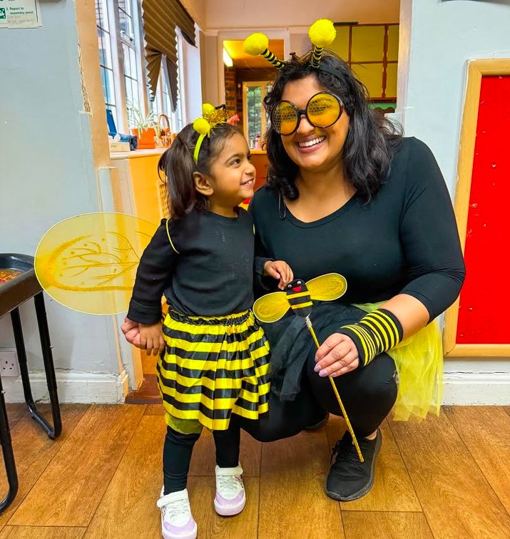 Mother and Toddler Bumblebee Costumes