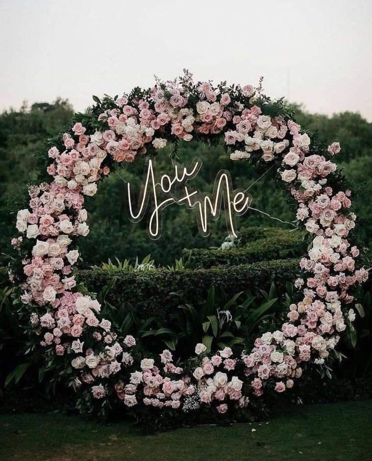 Neon Sign Wedding Arch
