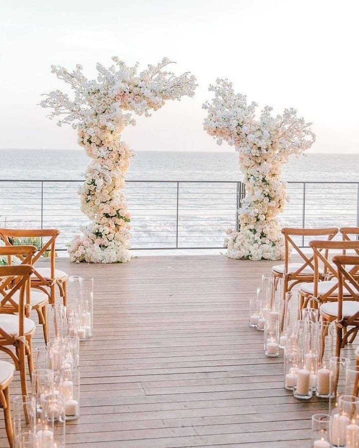 Oceanfront Wedding Decor