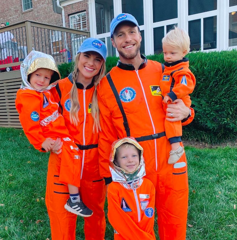 Orange NASA Astronaut Family Costumes