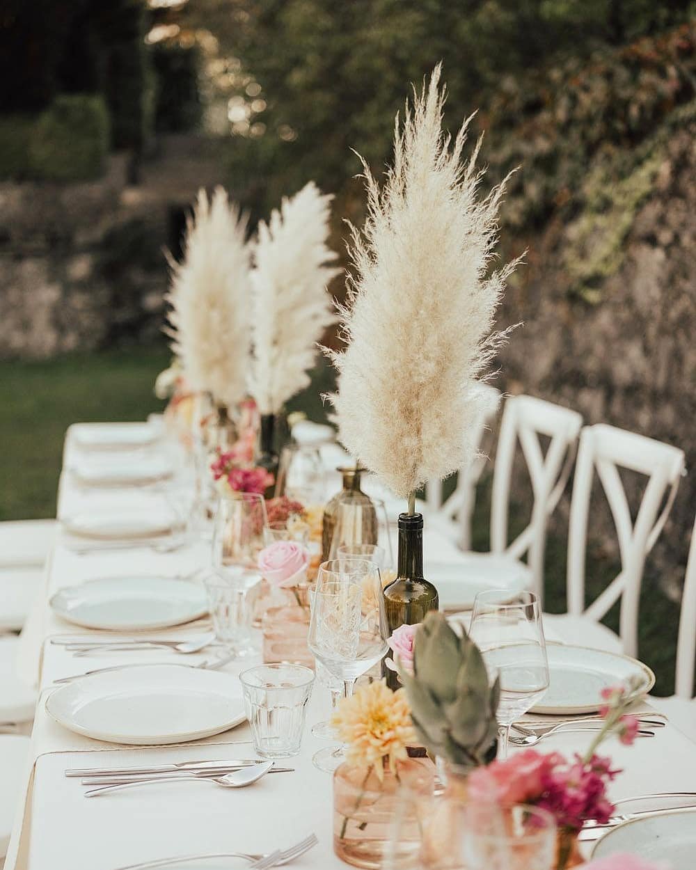 Pampas Grass Centerpiece Design
