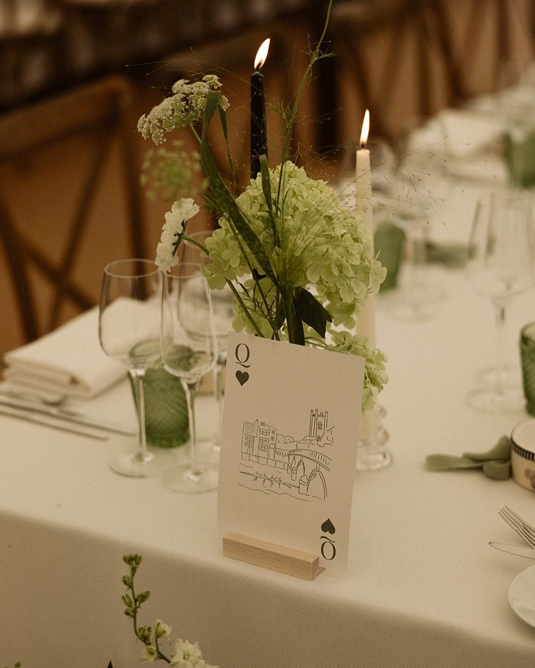 Personalized Table Number Illustrations