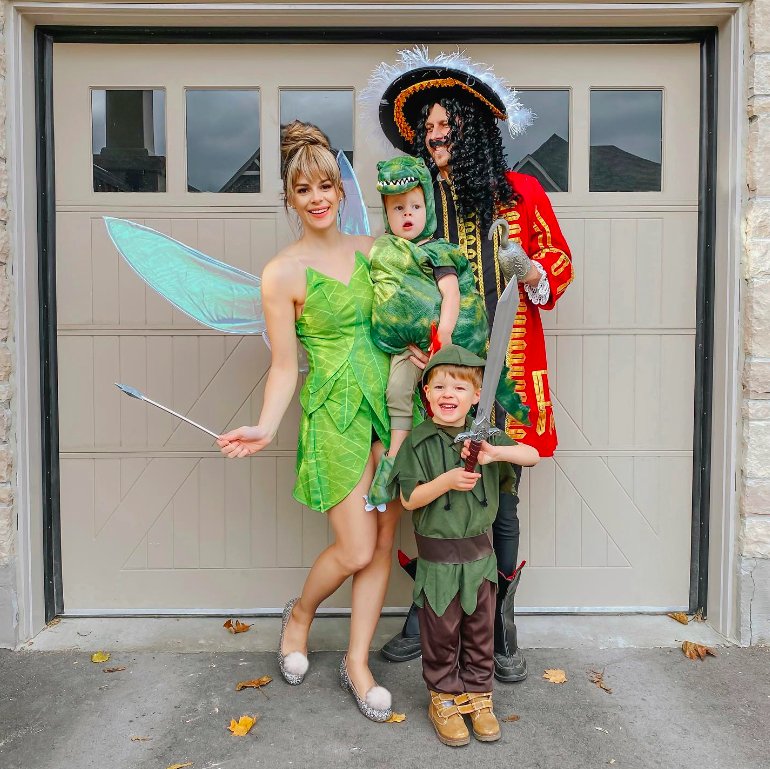 Peter Pan Family Costumes with Toddler Crocodile
