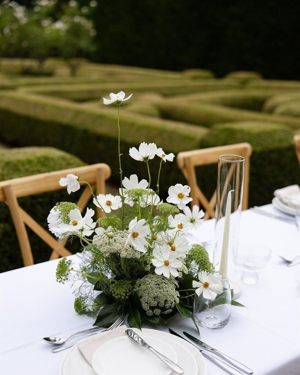 Petite White Flower Centerpiece