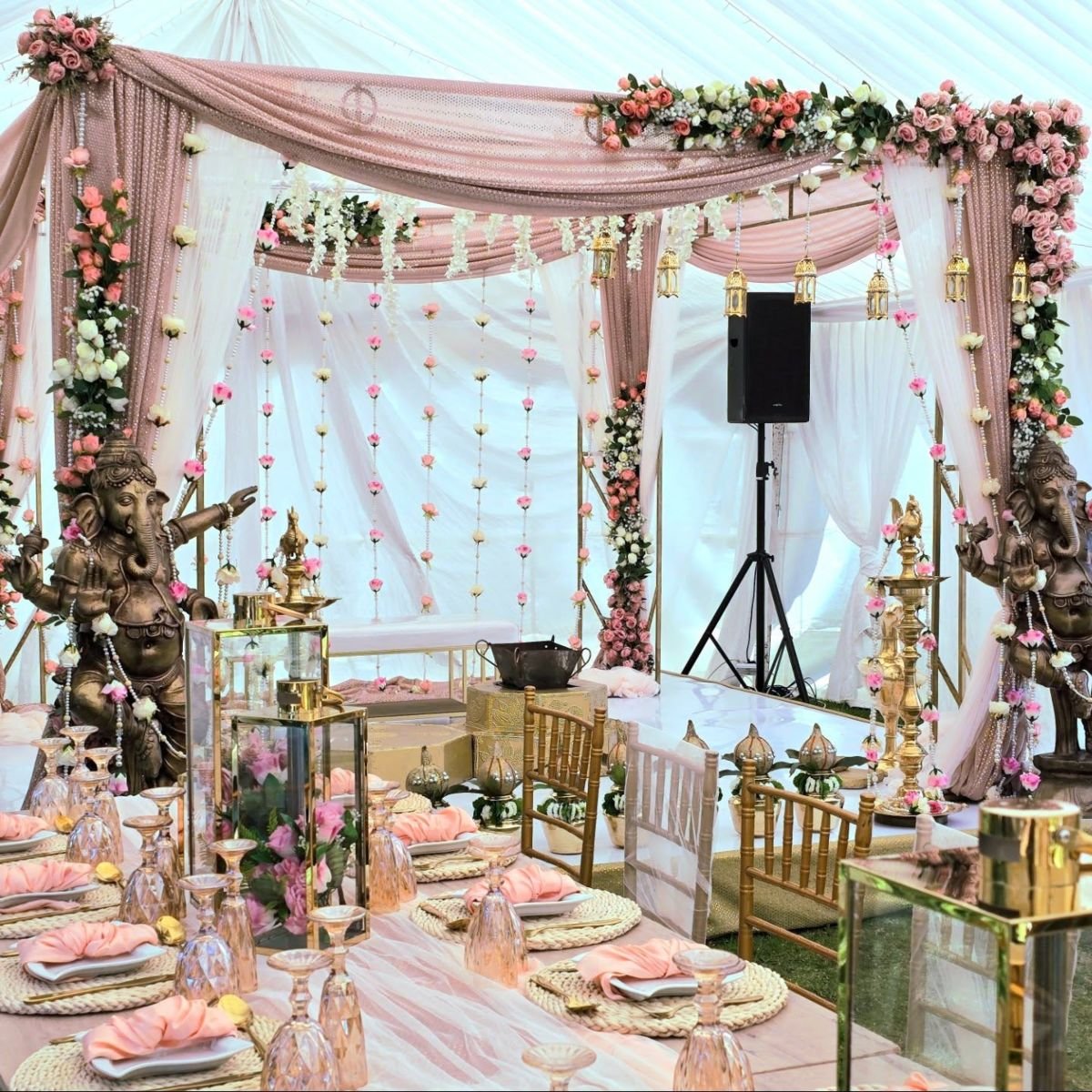Pink Decor with Ganesha