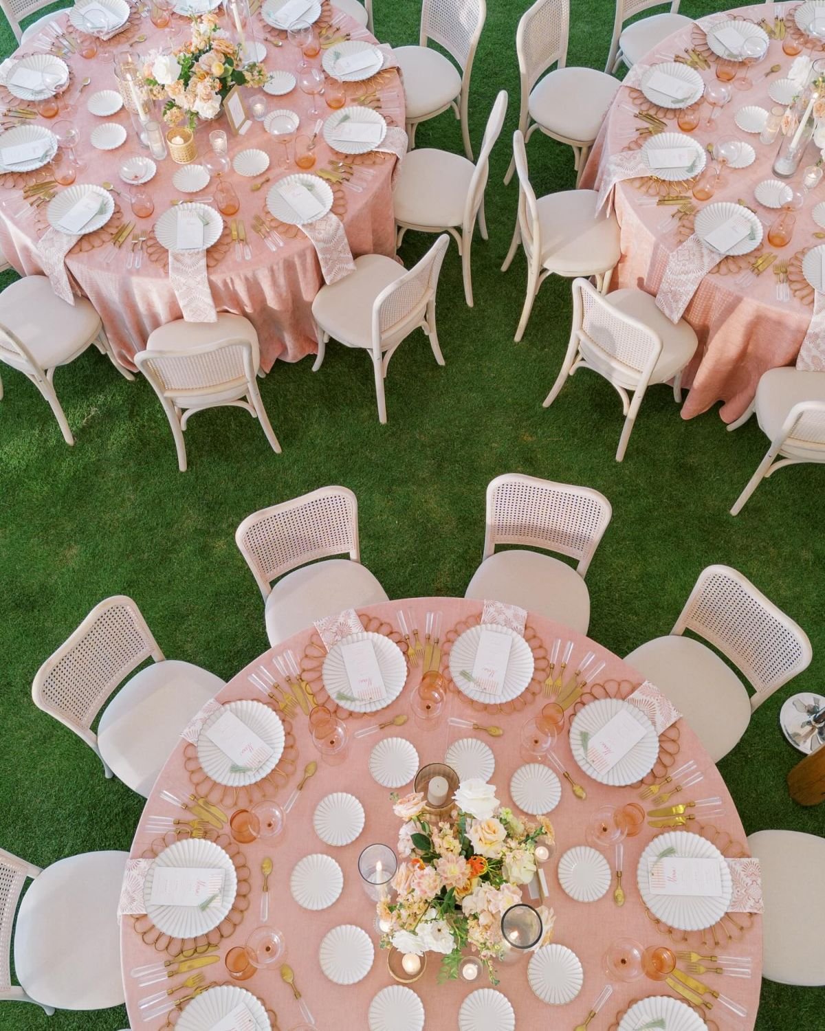 Pink Garden Wedding Decor