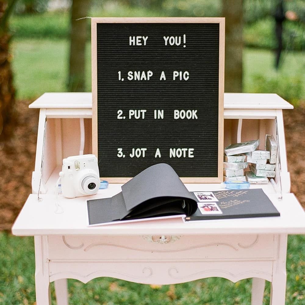 Polaroid Guest Book Option