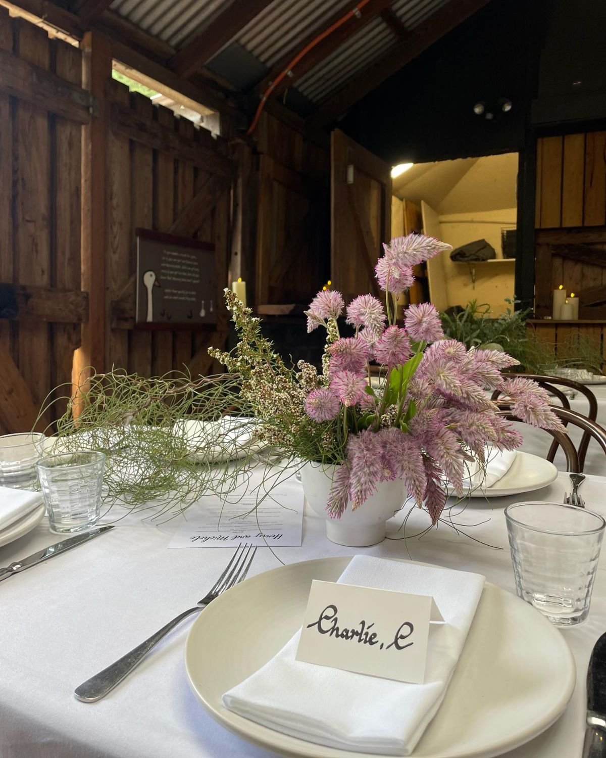 Purple Floral Centerpiece Design