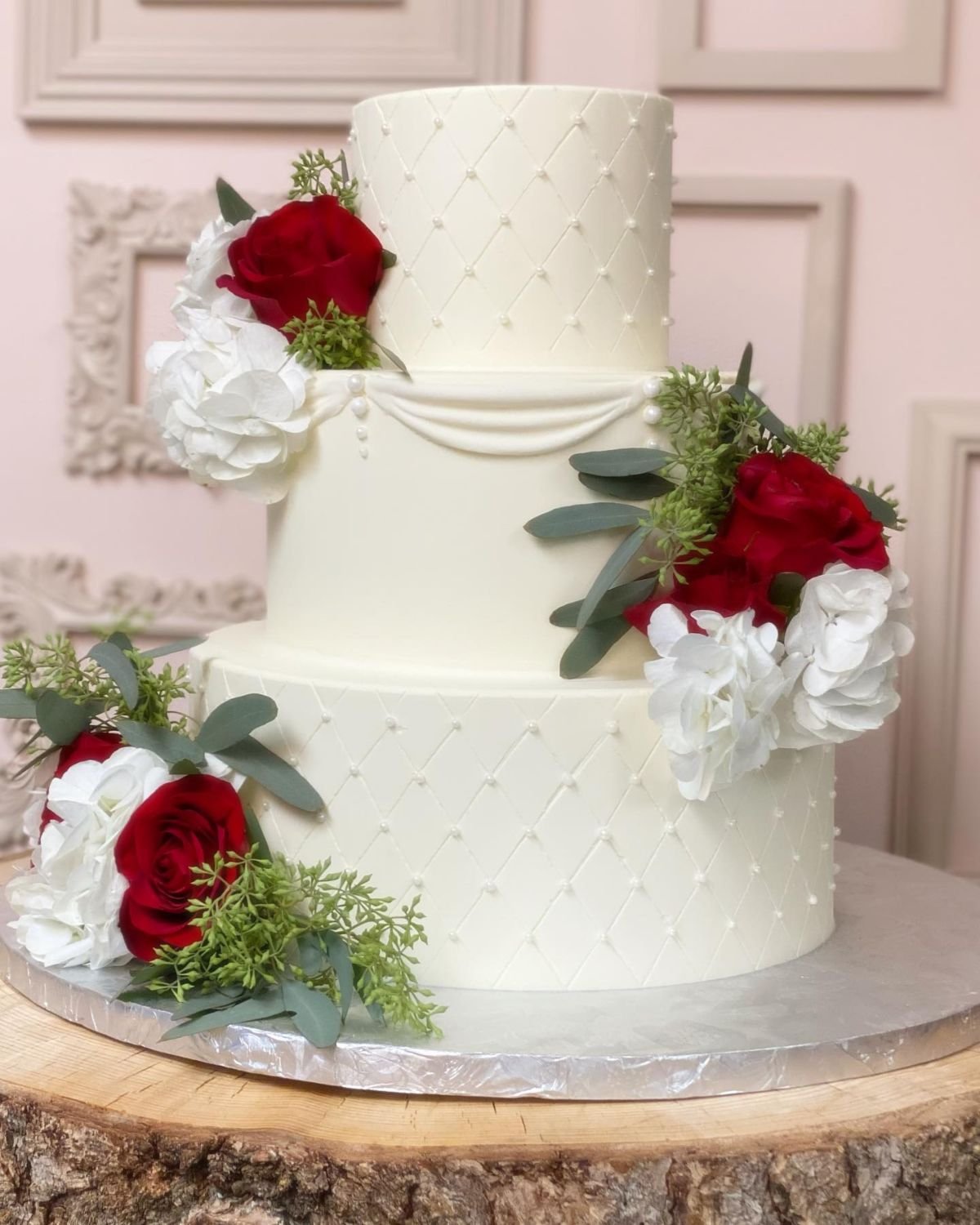 Quilted Cake Decoration