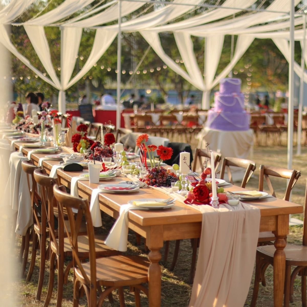 'Red Floral Centerpiece'