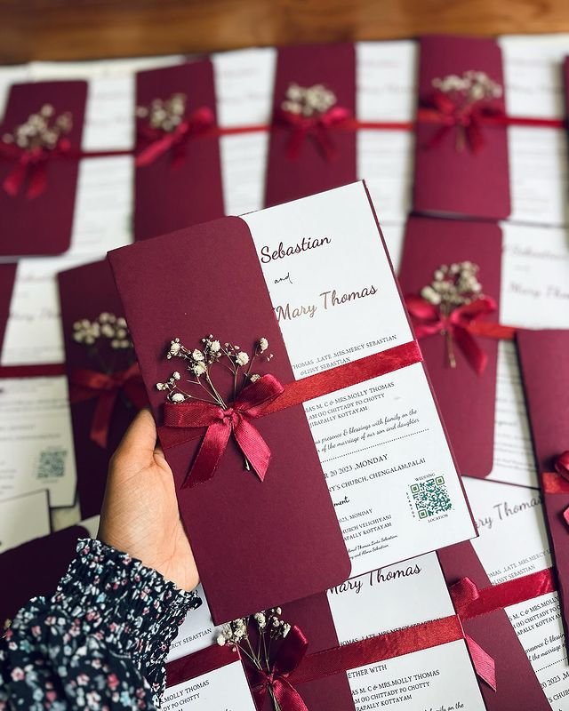 Ribboned Wedding Cards