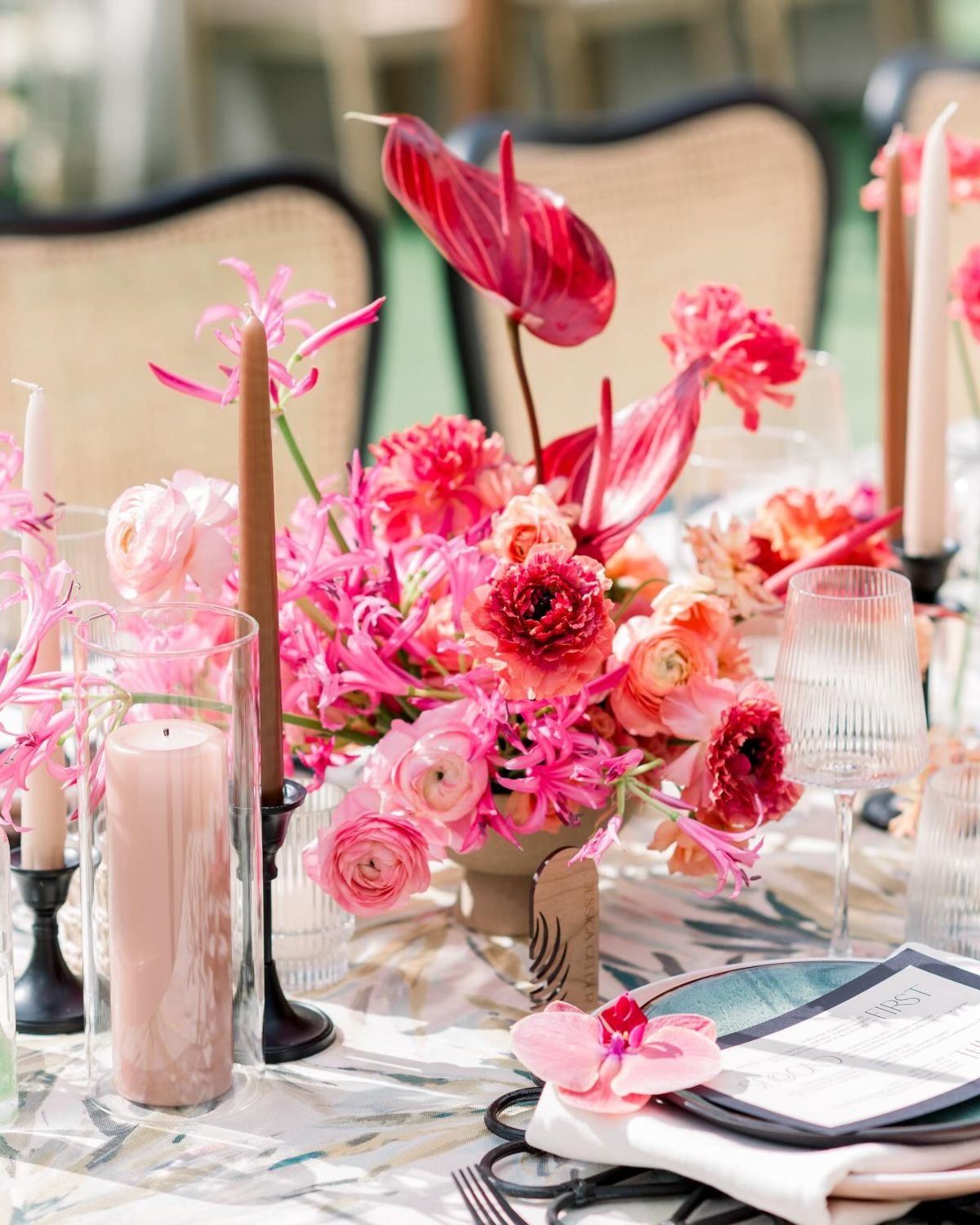 Romantic Pink Centerpieces
