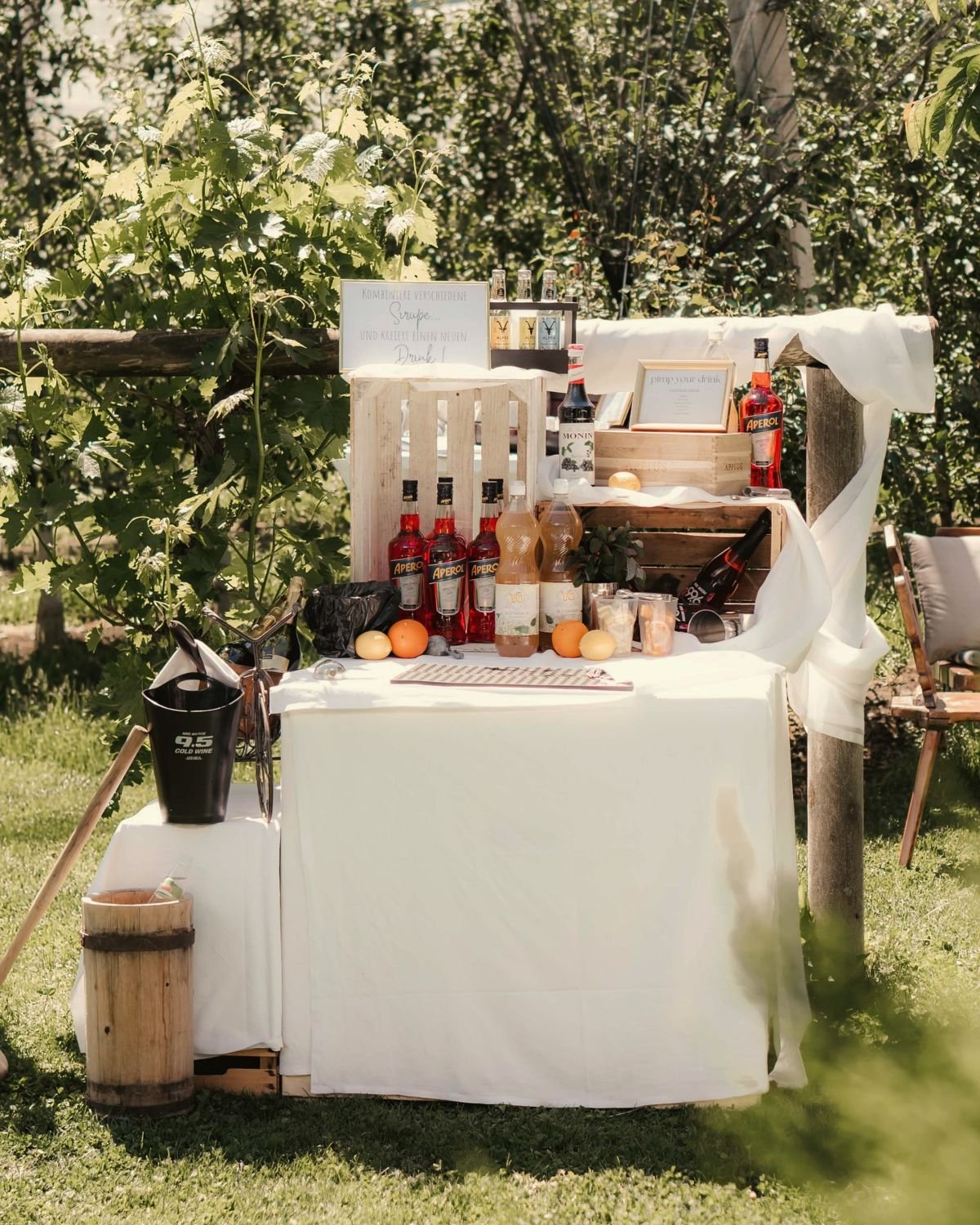 Rustic Garden Bar Decor