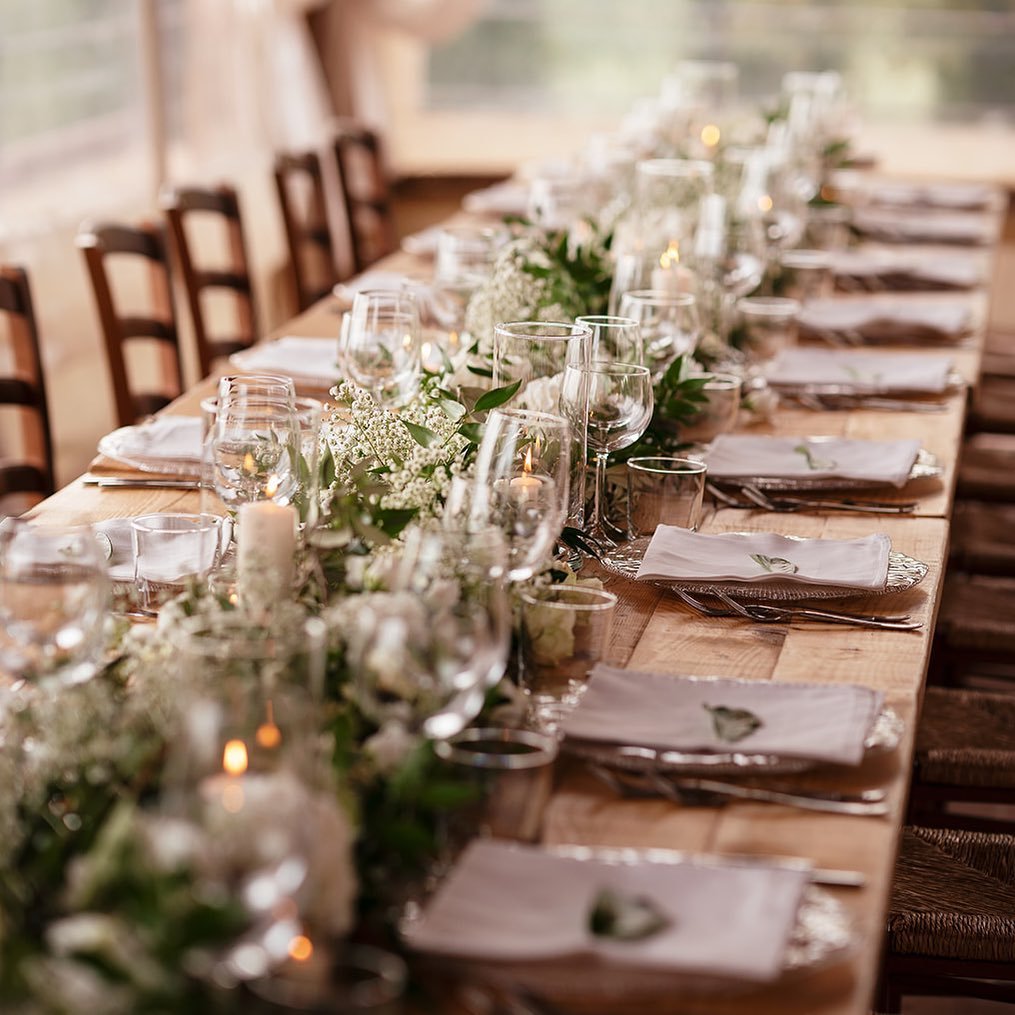 Rustic Long Table Setting
