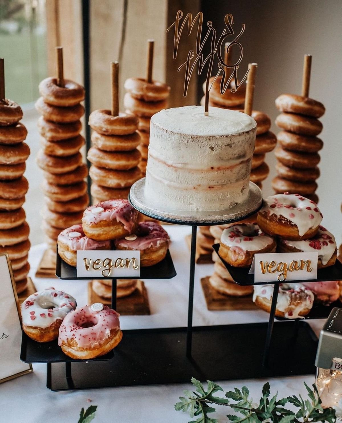 Rustic Wooden Donut Stands