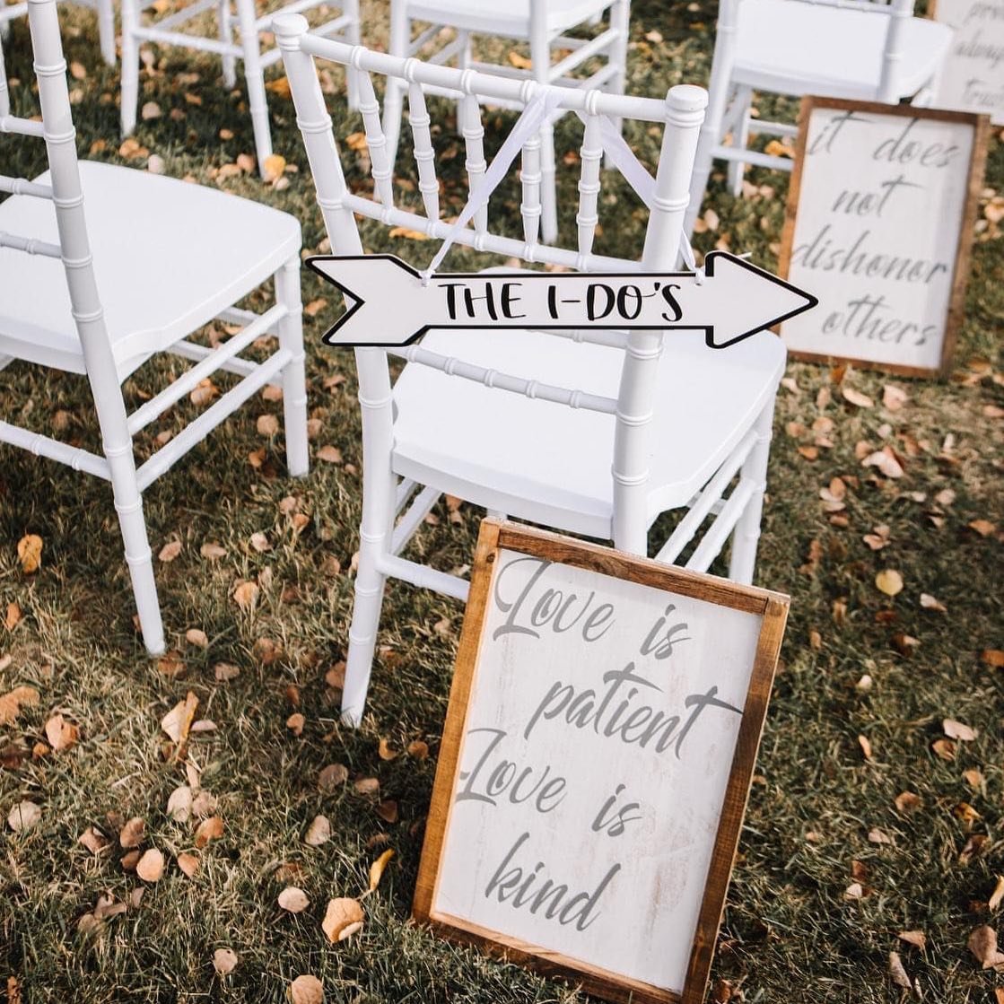 Sentimental Wedding Signs