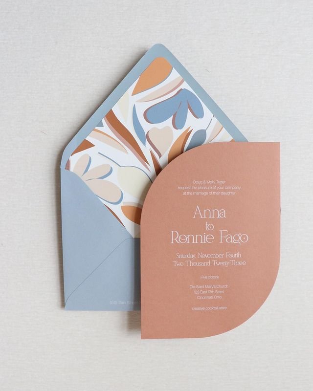 Shaped Wedding Invitations