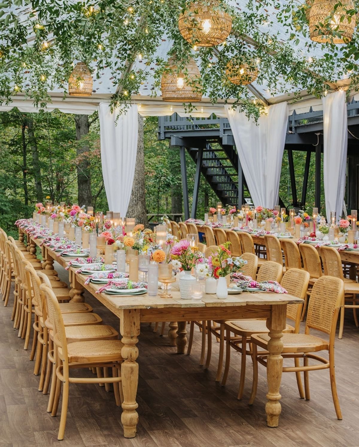 Spring Floral Table Setting