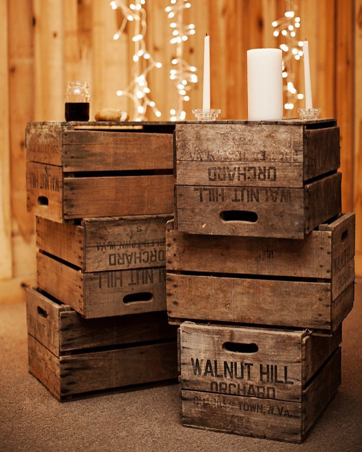 Stacked Wooden Box Decor