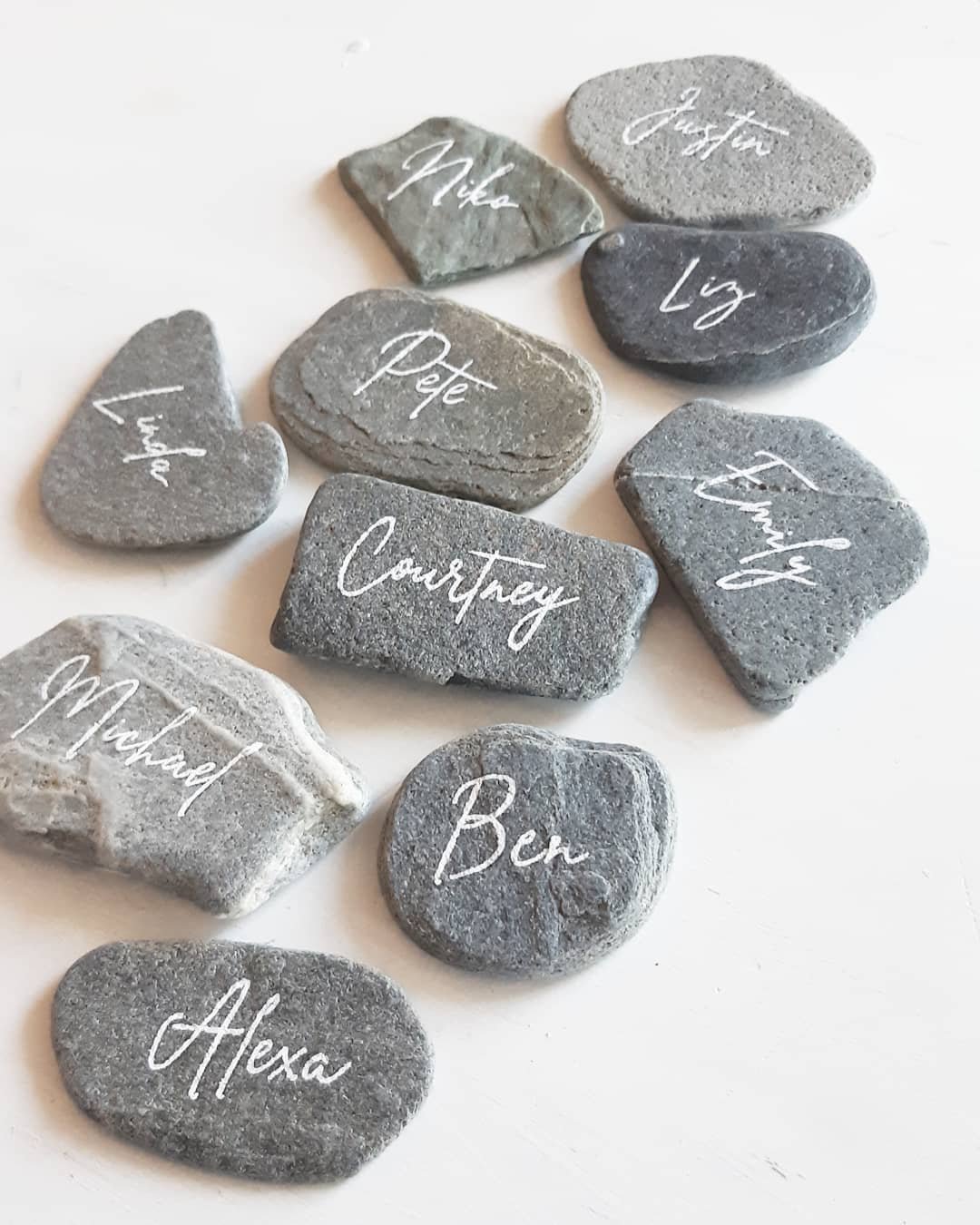 Stone Place Card Design