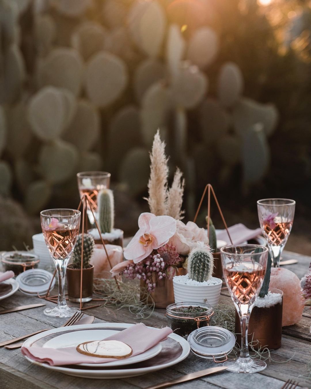 Succulent and Grass Decor