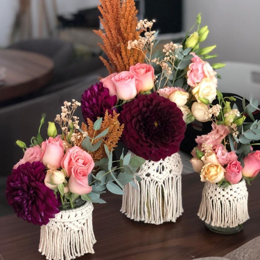 Tassel Vase Centerpieces