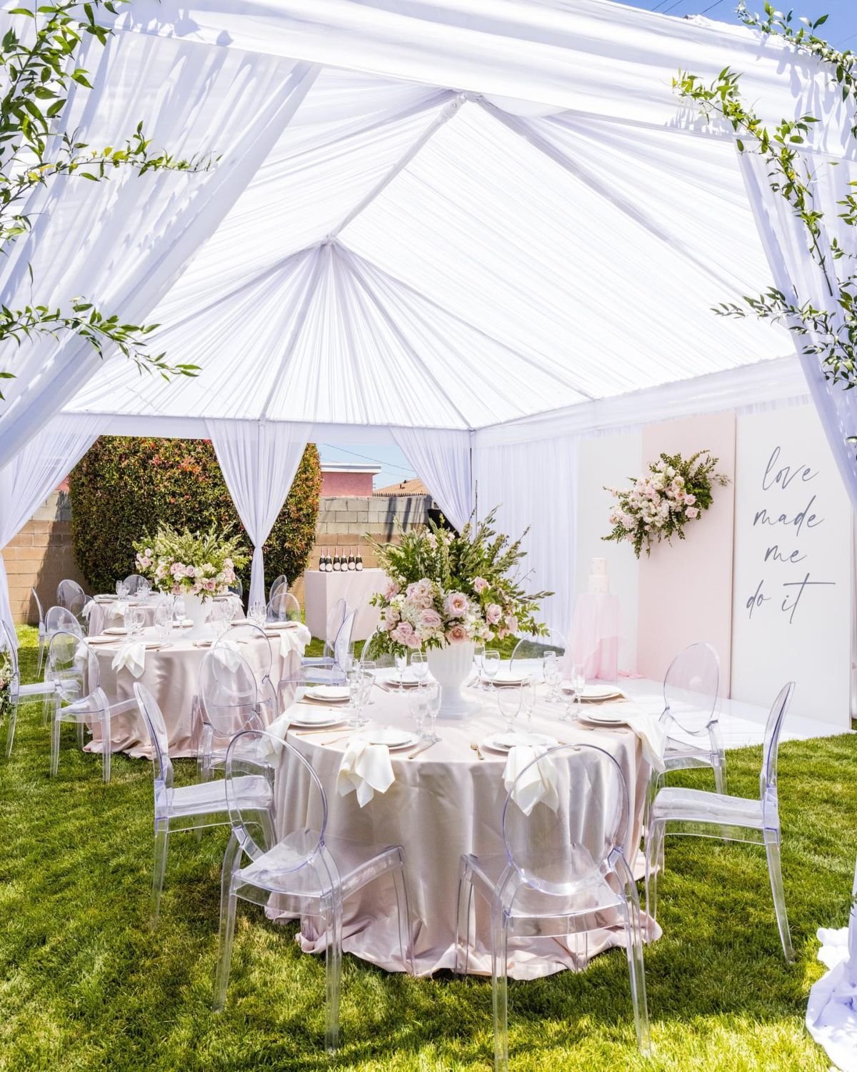 Tent Reception Decor