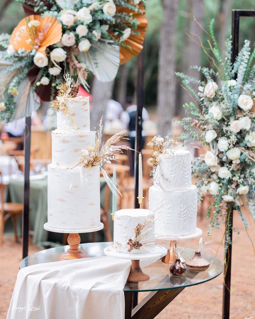 Three Wedding Cake Styles