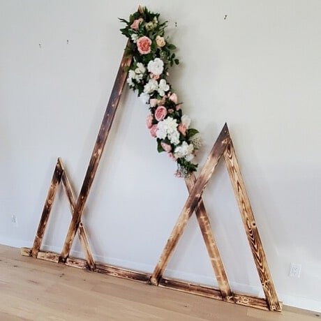 Triangular Wedding Arch Design