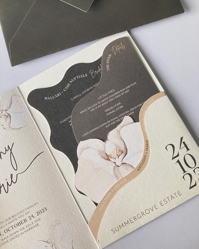 Trifold Pocket Invitation Design
