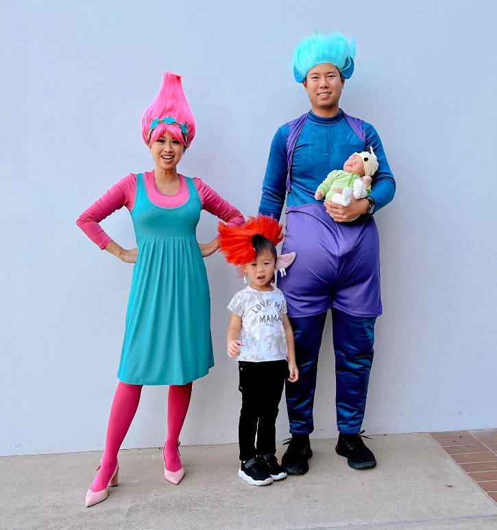Trolls Movie Character Family Costumes