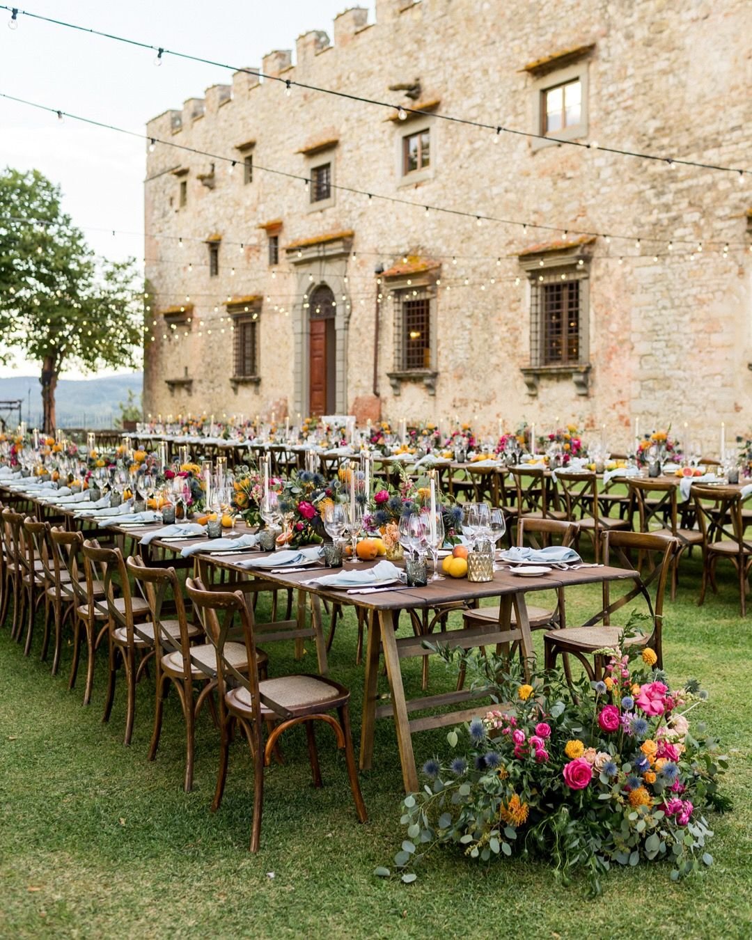Tuscany Long Table Setting