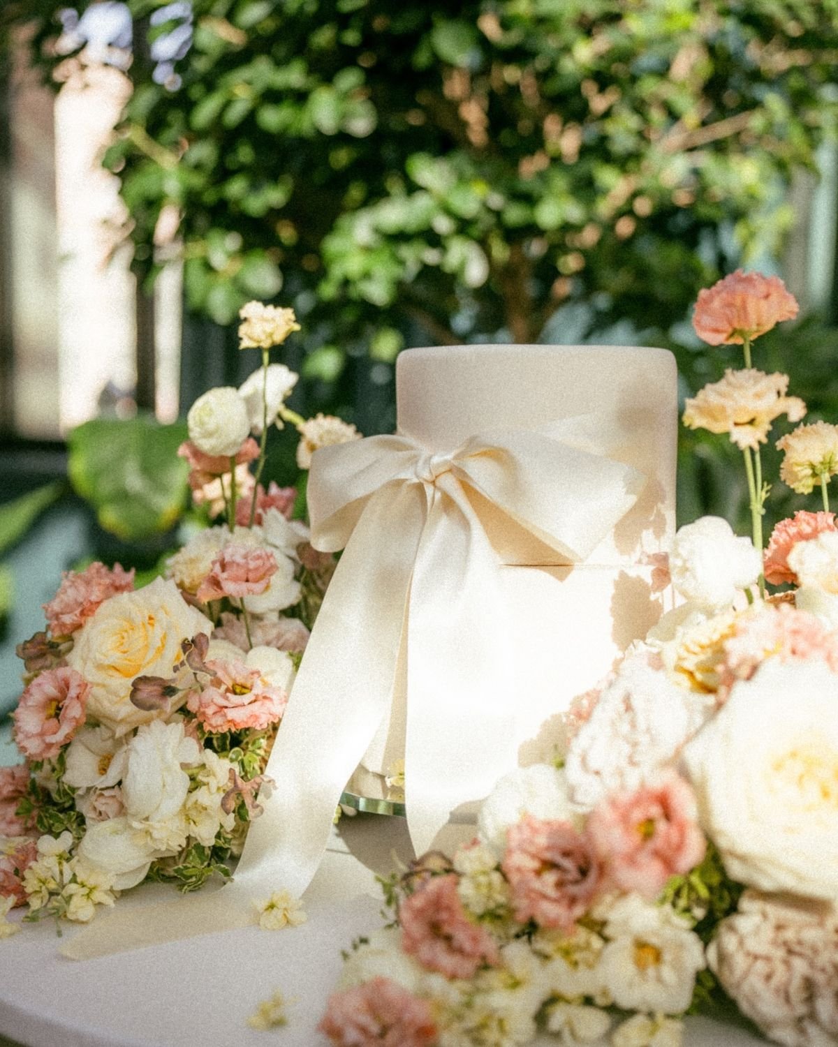 Two-Tier Bow Cake