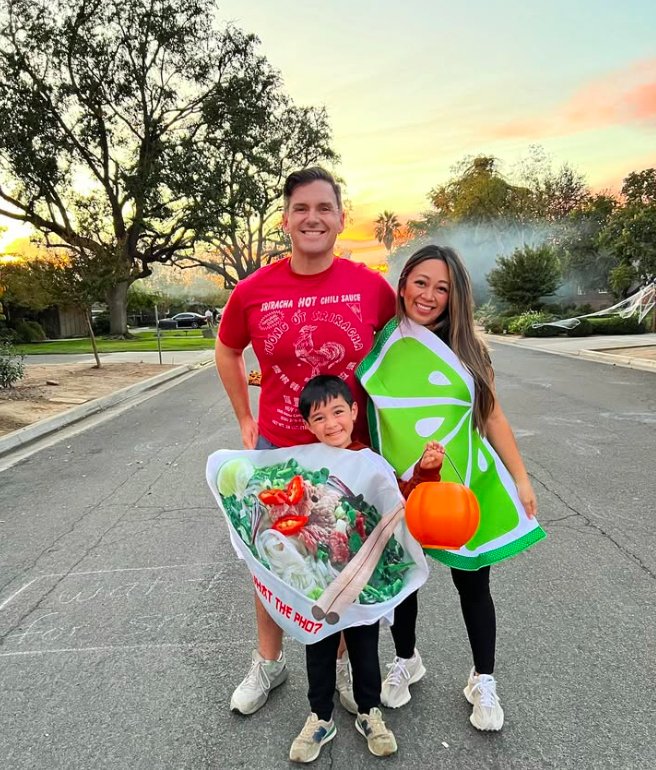Vietnamese Pho Food Family Costume