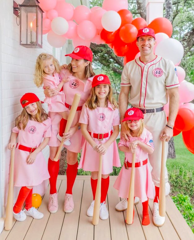 Vintage Baseball Team Family Costumes