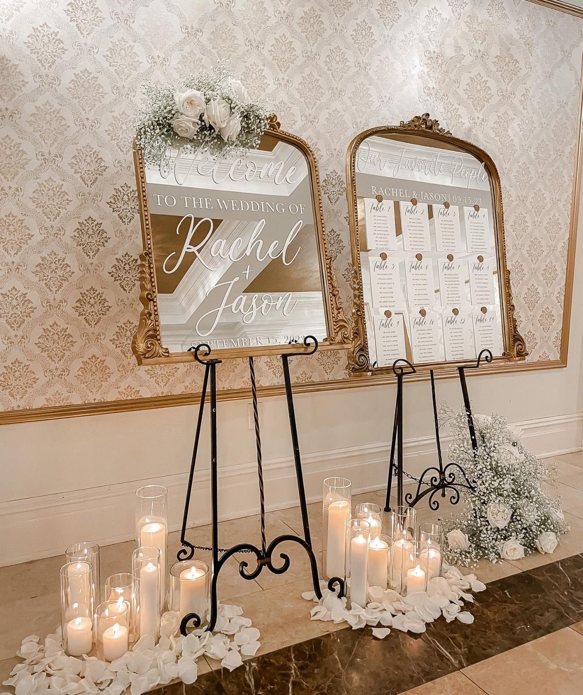 Vintage Mirrored Display
