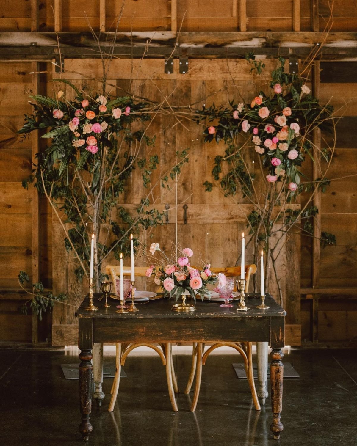 Vintage Pink Wedding Table