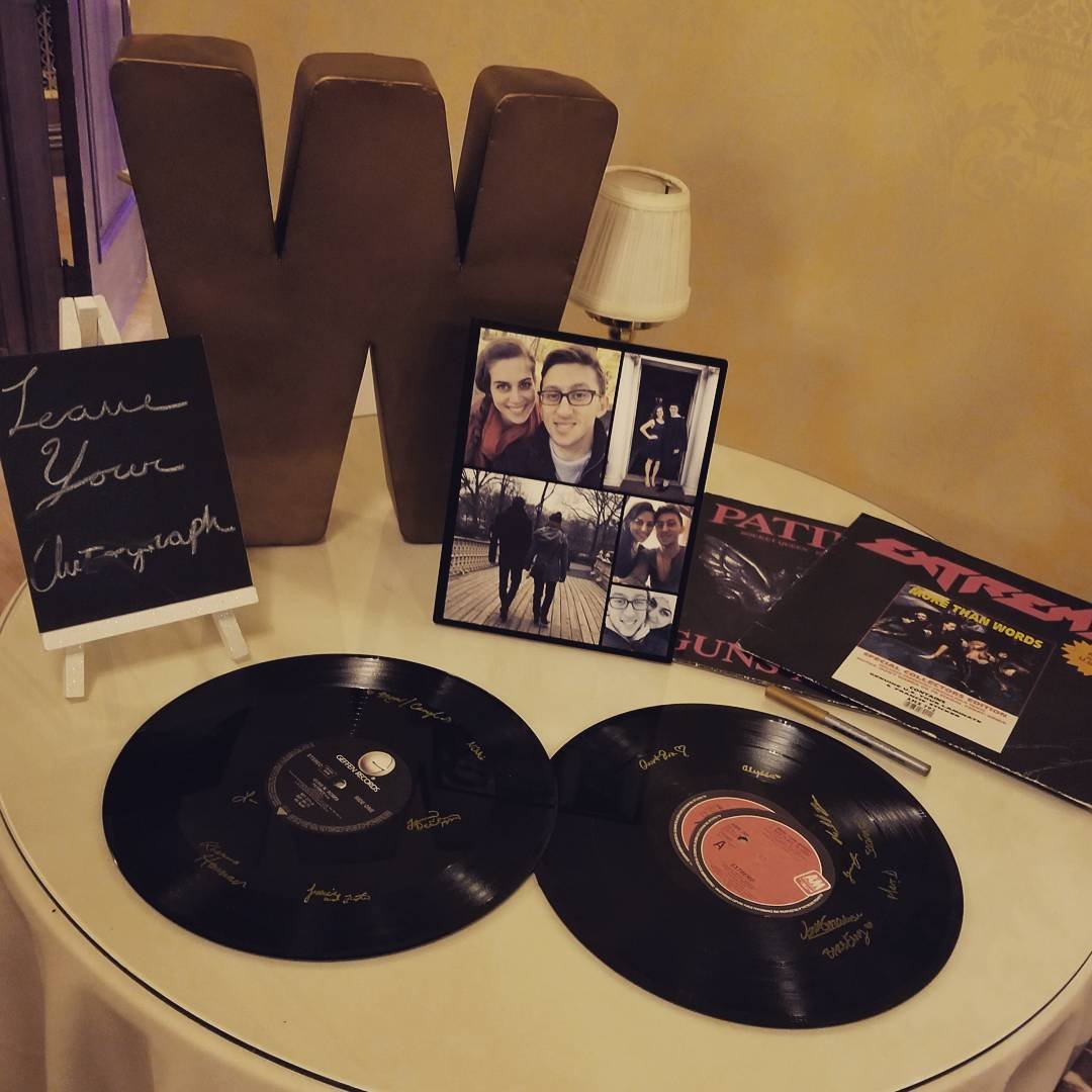 Vintage Vinyl Guest Book