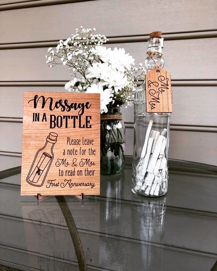 Wedding Message Bottle