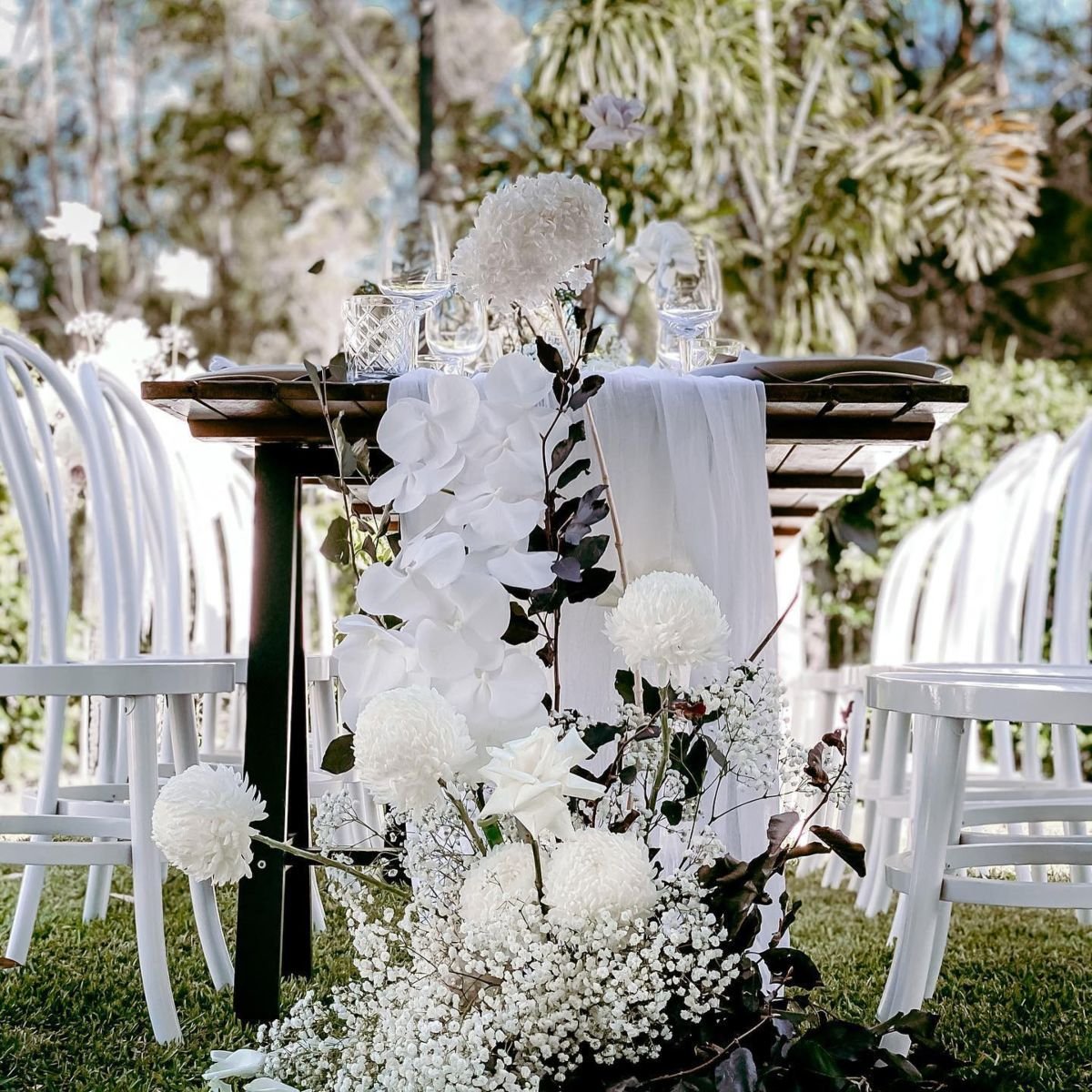 White Wedding Decor Details