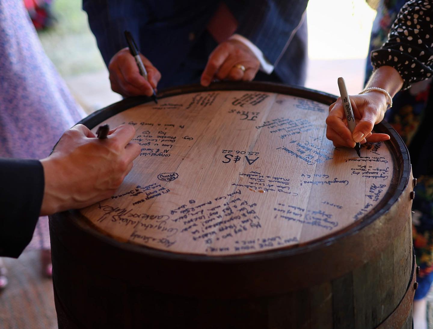 Wine Barrel Guest Book