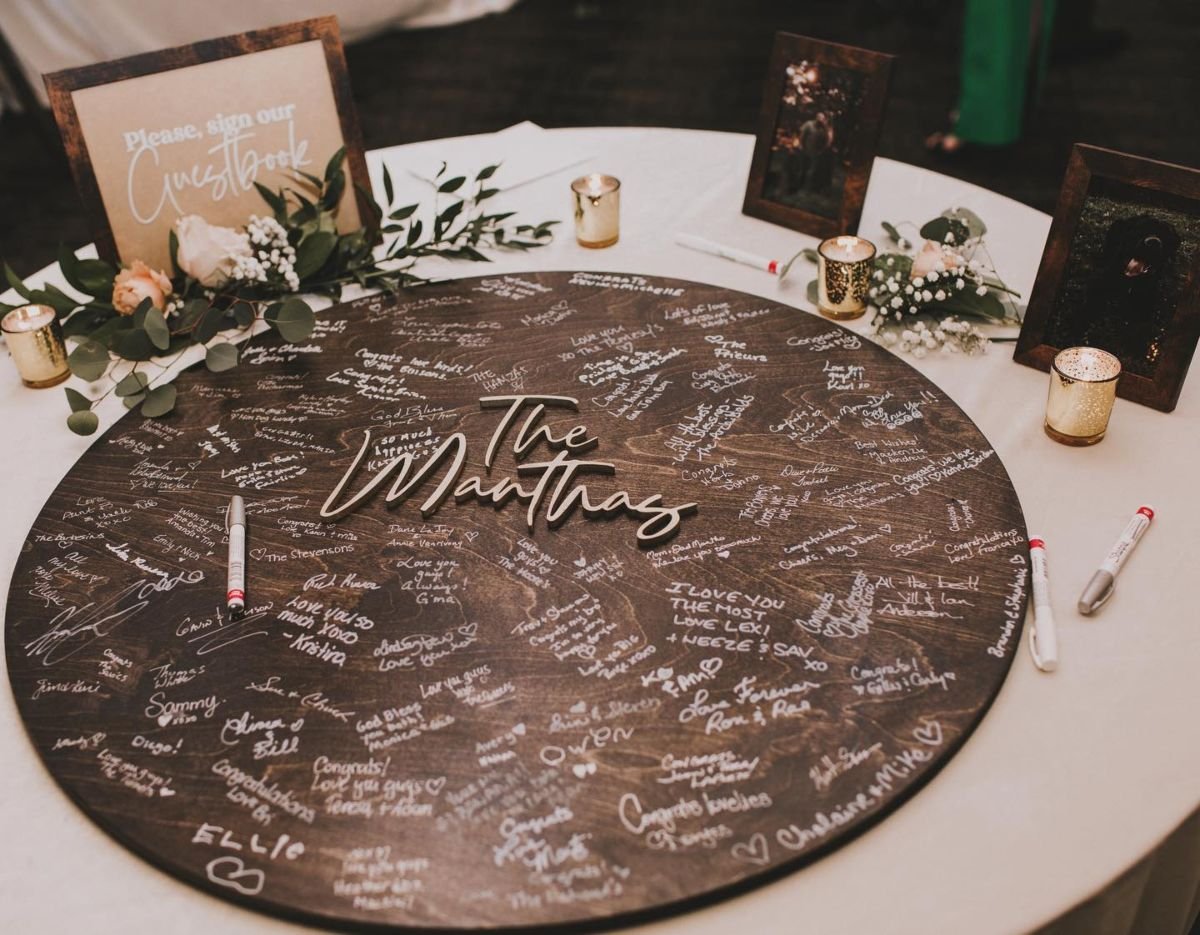 Wooden Guest Book Sign